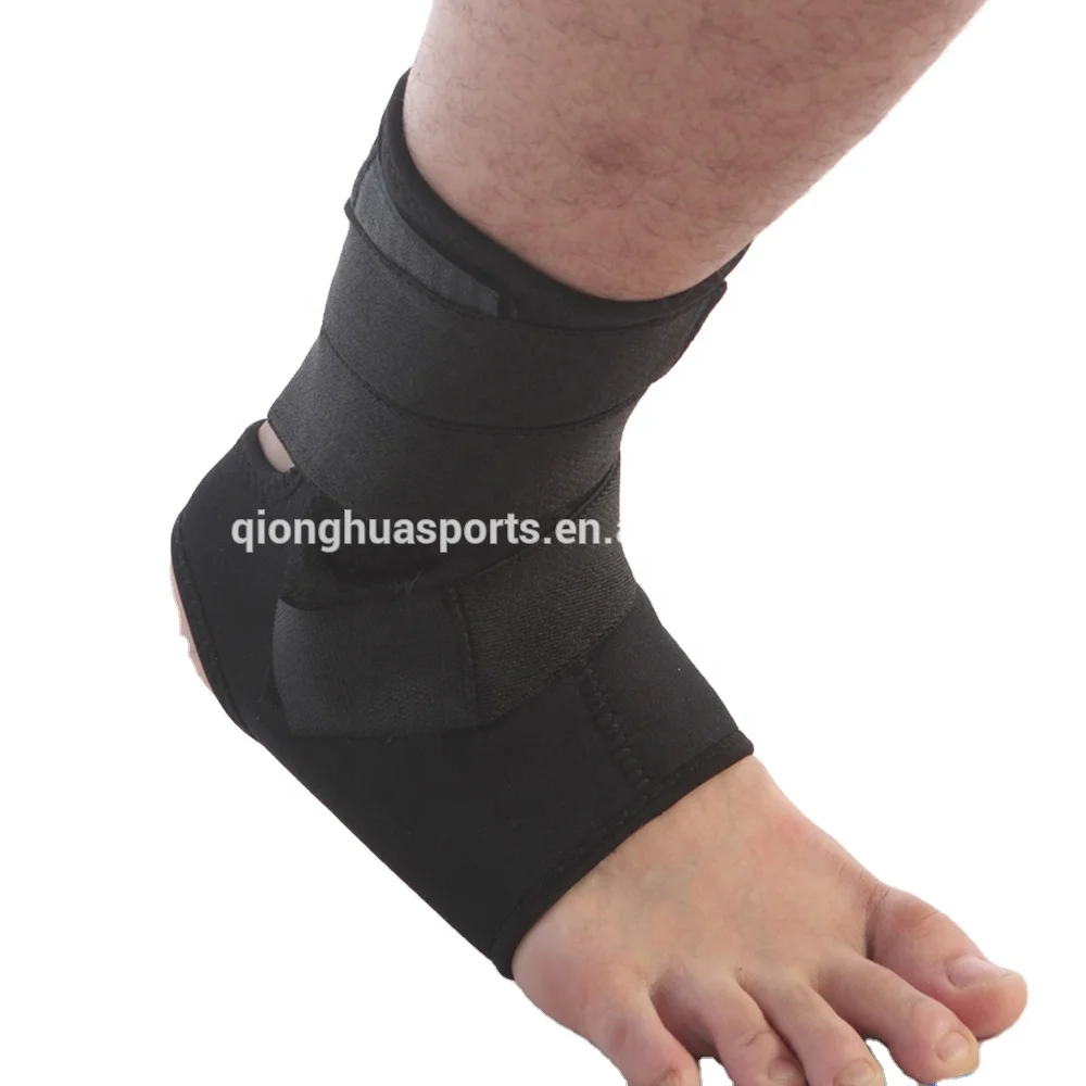 Регулируемые черные хип-хоп лодыжки ног поддерживающий кронштейн