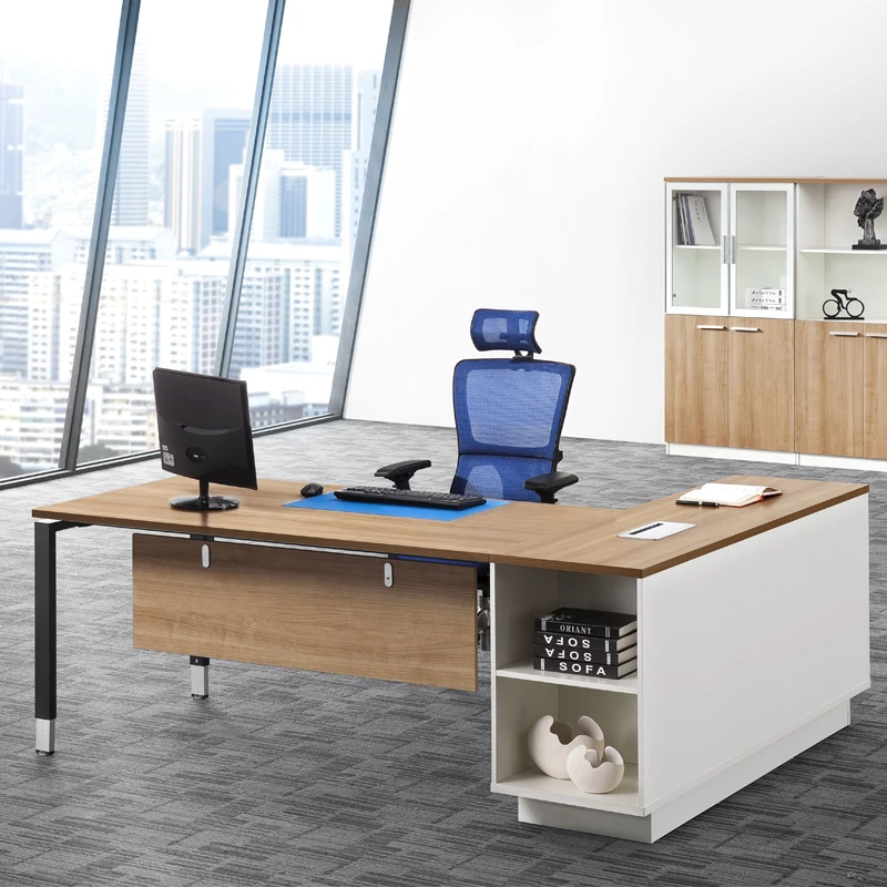 
Modern Curved Simple Table Design Plywood Material Office Furniture 