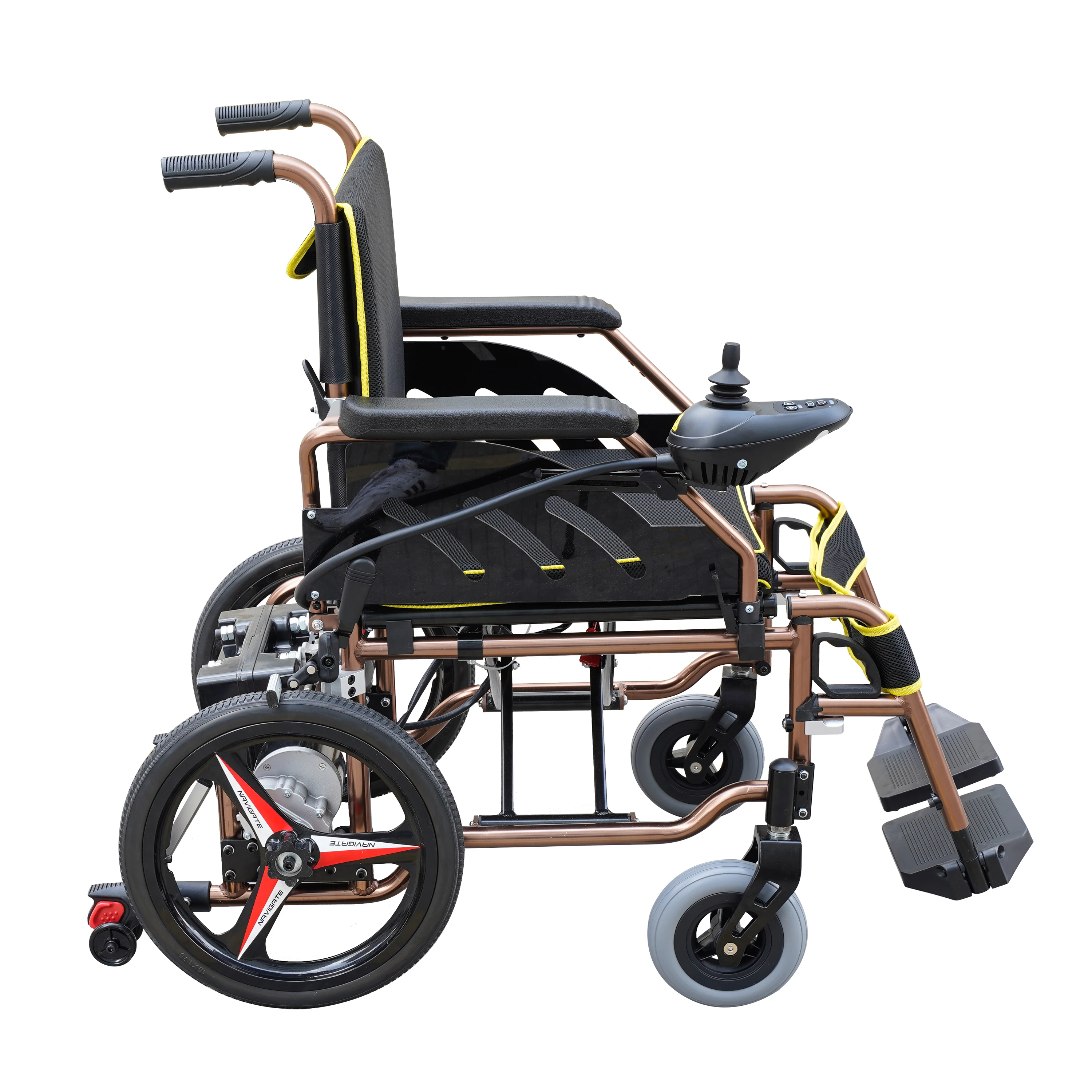 Дешевая легкая прочная складная инвалидная коляска с комодом для пожилых людей