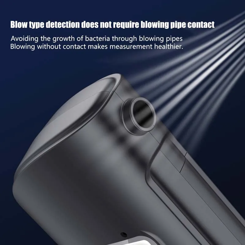 Portable Air Blowing Alcohol Meter Safety Products record storage Function Digital display alcohol tester