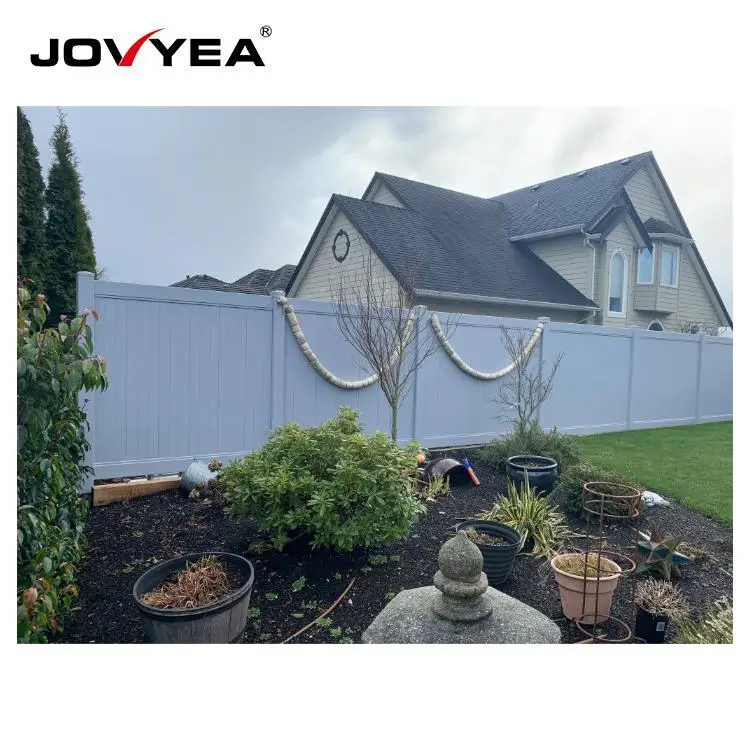 Plastic Pvc Vinyl Flat PVC Privacy Anti-Climb Cottage Fence, Pvc Privacy Screen