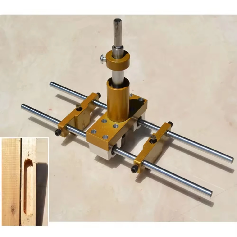 Lock Mortiser Slotter Jig Key Hole Drilling Guide System Lock Hole Opener Kit for Wooden Doors