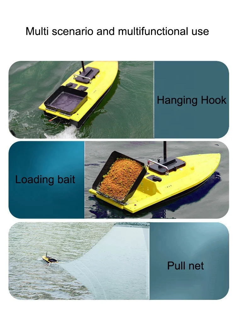 2024 Newest S80 High-speed 32000mAh Intelligent Cruise Automatic Return 80 GPS anchor points Bait Boat