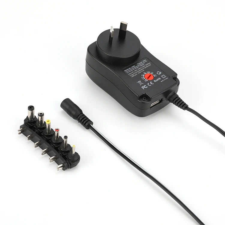Universal AC 100-240V DC 3V 4.5V 5V 6V 7.5V 9V 12V 30W Multi-function Adjustable Power Supply Power Adapter
