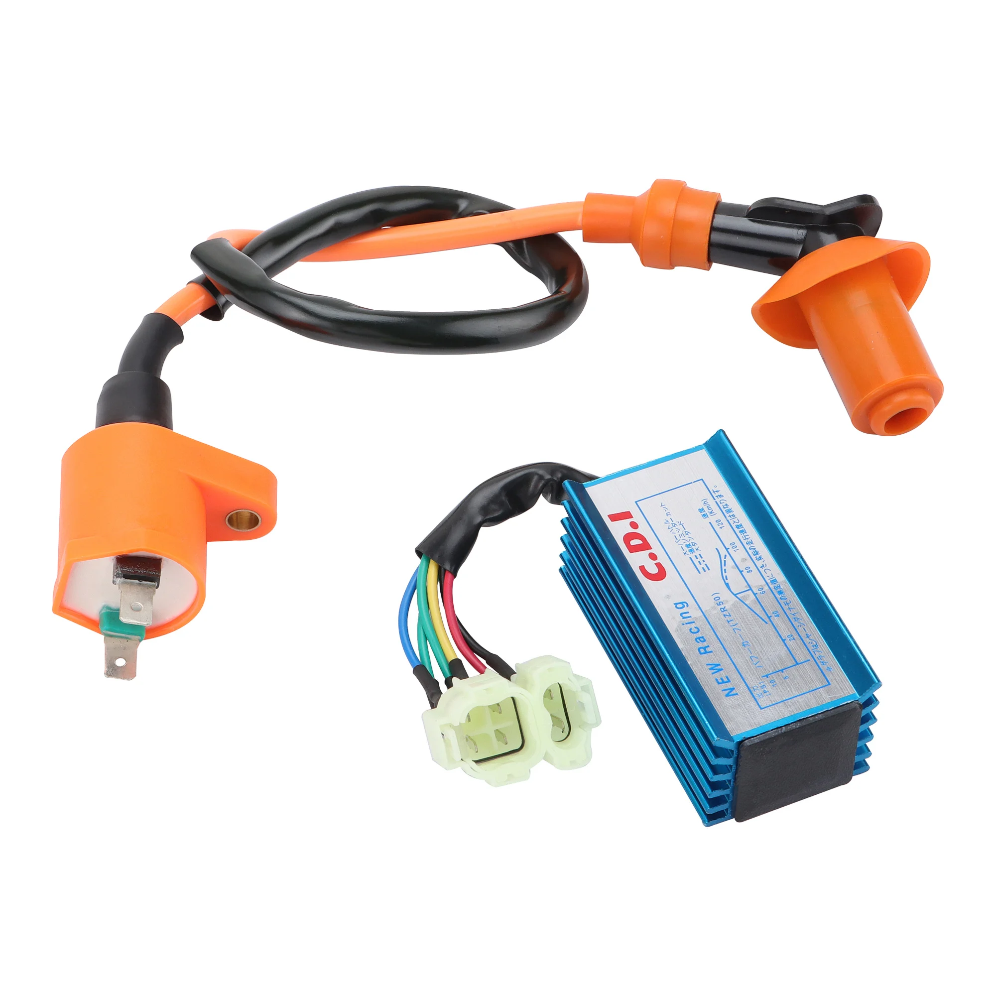 GOOFIT 6 Pin CDI Ignition Coil Set Replacement for GY6 GY6 50cc 60cc 80cc 125cc 150cc Go Kart ATV Scooter Go Kart Yerf Dog