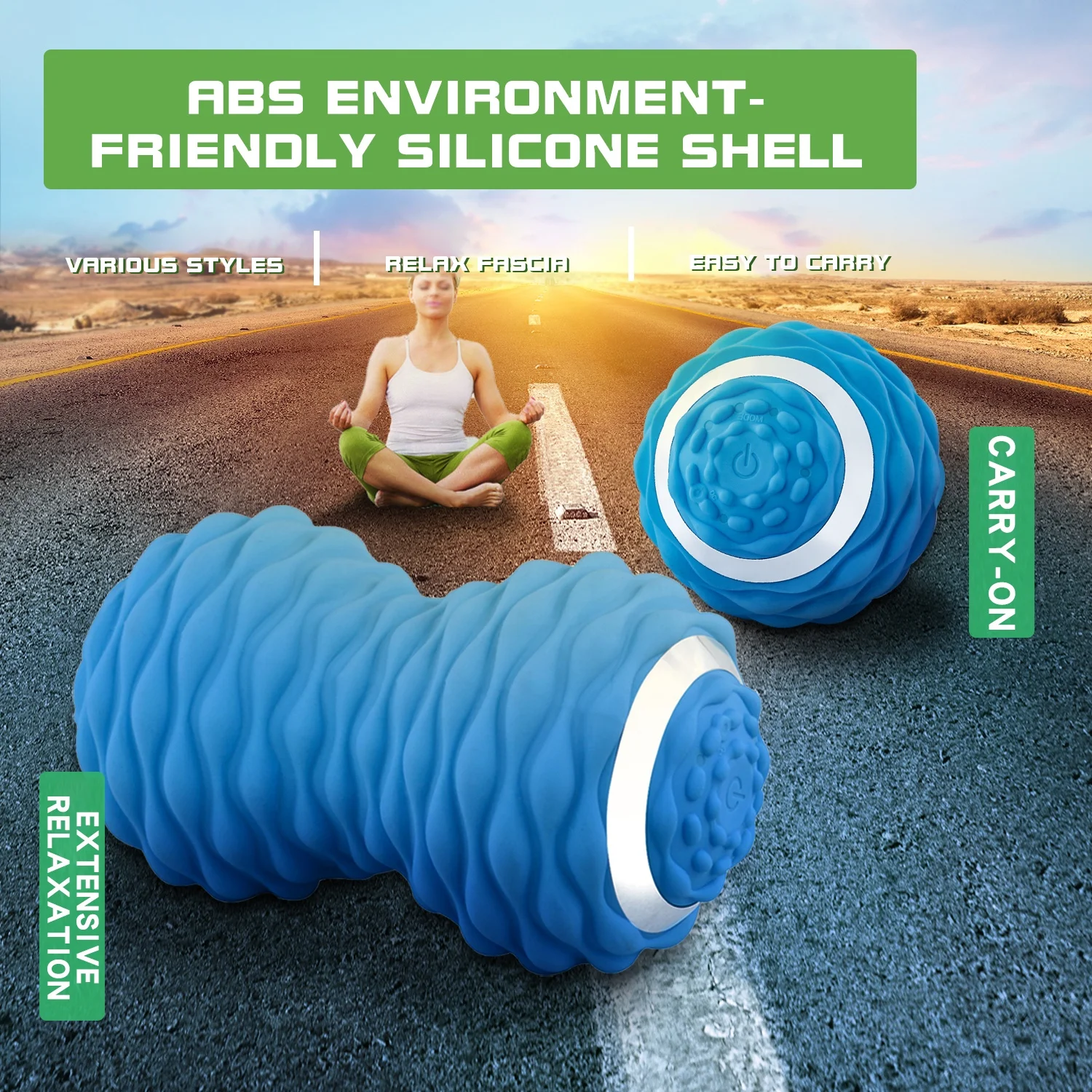 Speed Vibrating Peanut Massage Ball for Muscle and Fitness Plantar Fasciitis Pain Relief Myofascial Release and Trigger Point