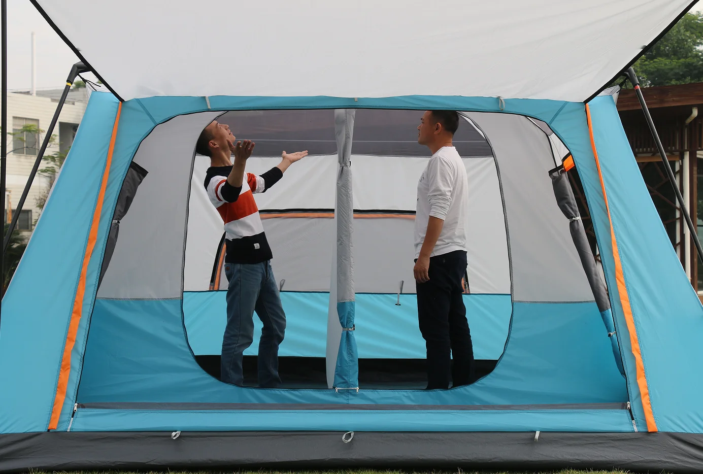 Camping Tent 2 Room Large Space For 6/8/10-12 People Weatherproof For Parties Picnic Outdoors Travel Camping Family Tents