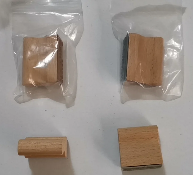 Solid wood seal customization Office round official stamp with polymer sheet material  Wood seal  round /square/rectangle/oval