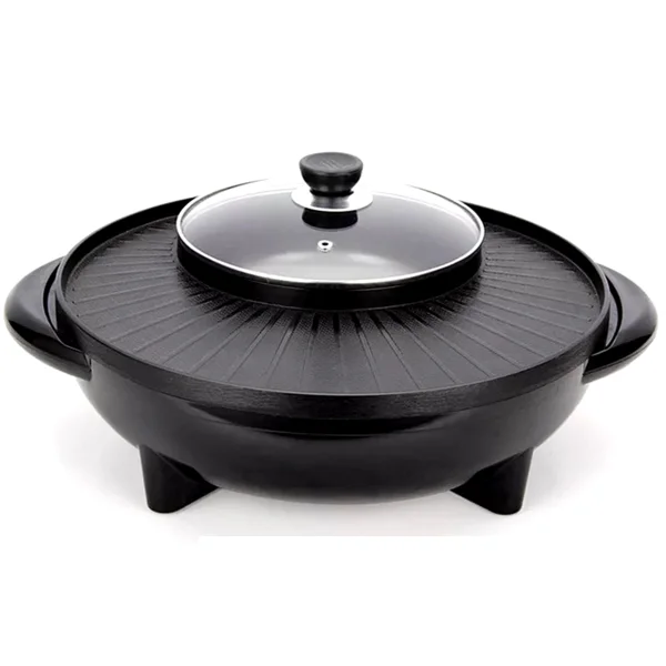 Professional Hot Pot BBQ Electric Grill Non-Sticking Grill, Pan Electric