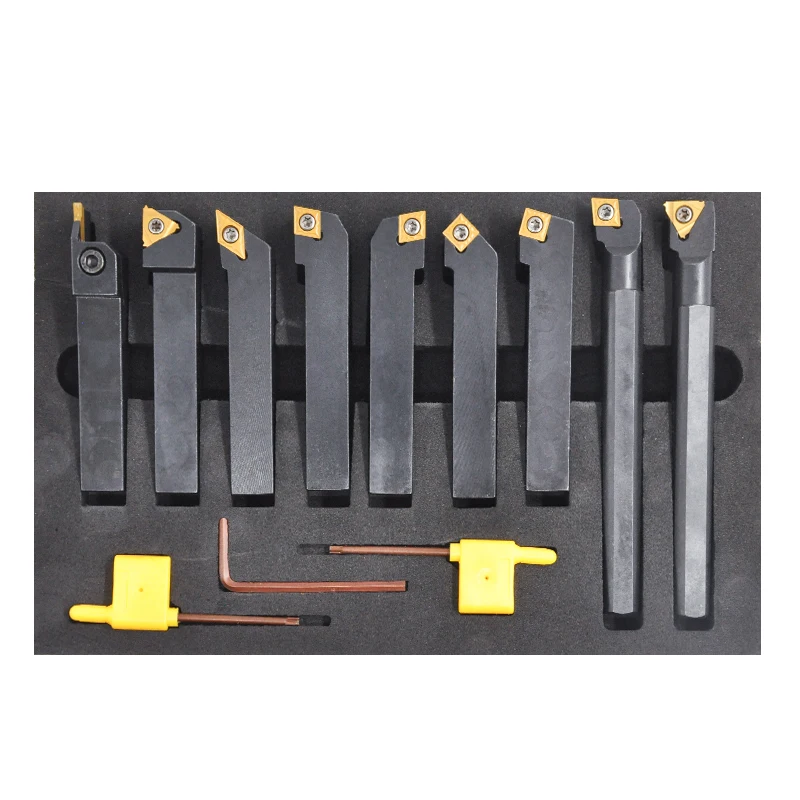 Customized 16mm 9pcs Lathe Machine Tools Turning Cnc Lathe Machine Turning Tool Set