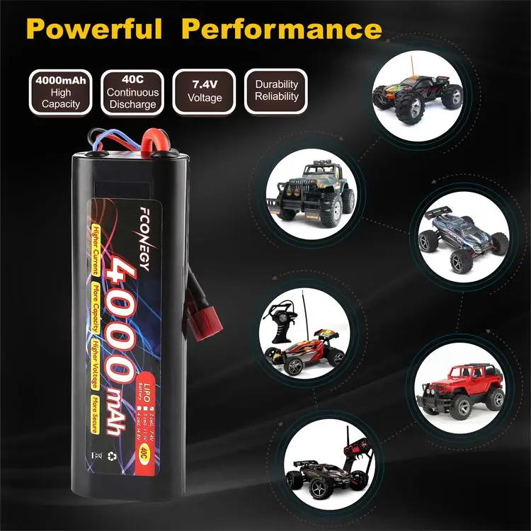 Китайский производитель высокая скорость 7 4 V 50C 4000mAh перезаряжаемая ионная литиевая батарея