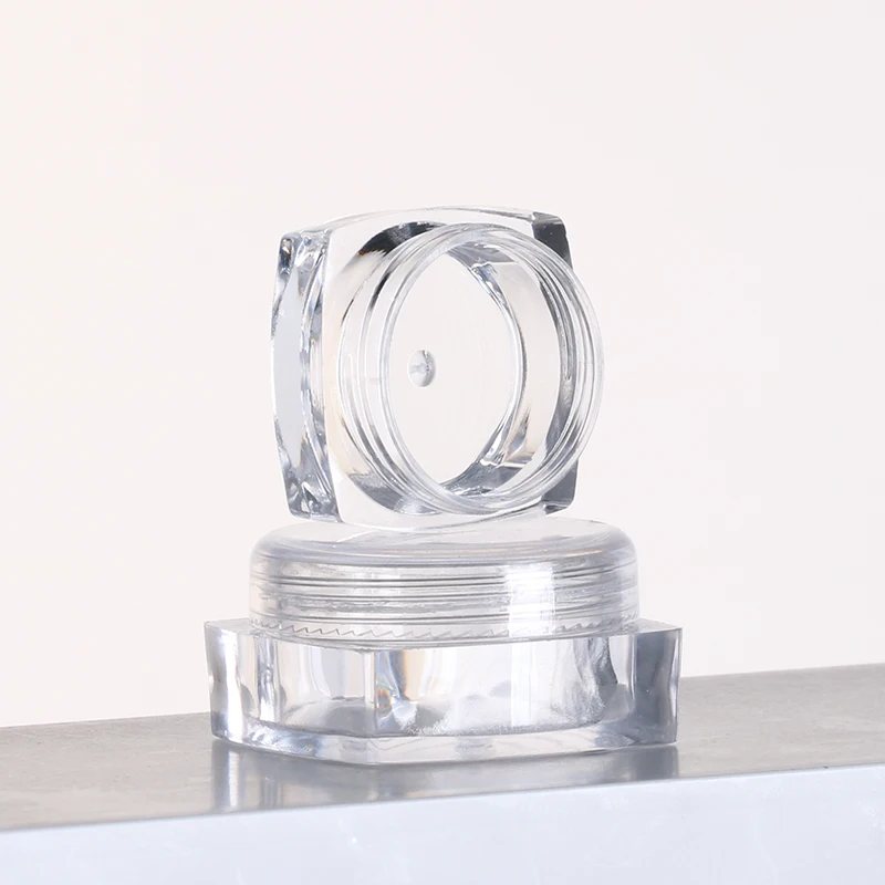 1g 2.5g 3g 5g 10g 15g mini cosmetic cream containers empty sample plastic small jars with lids