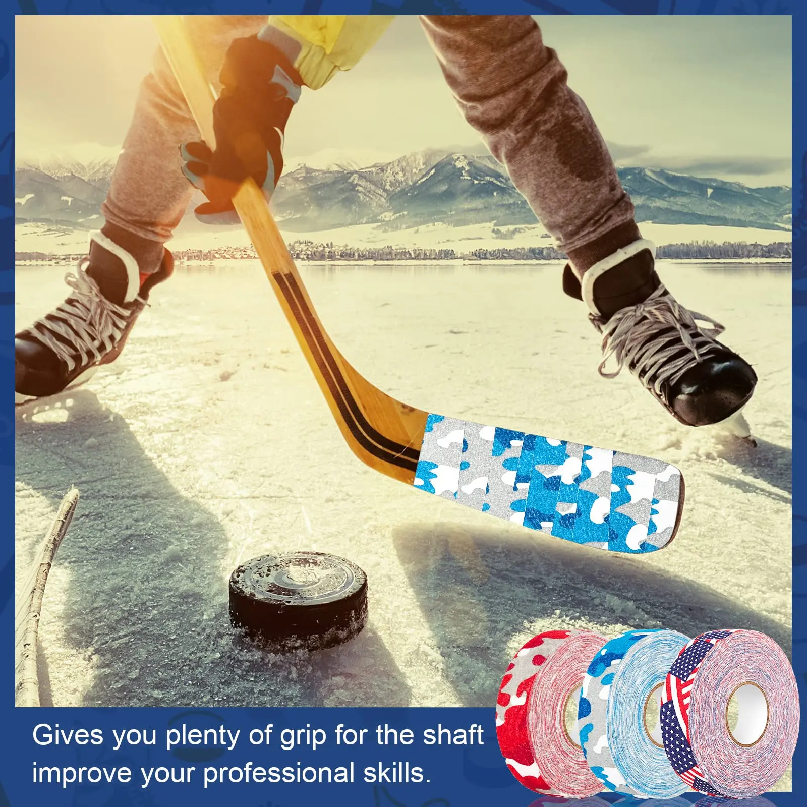 High sticky hot melt adhesive cotton sport ice hockey stick tape wholesale Manufacturers