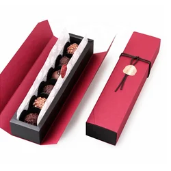 Paper Cardboard Custom Handmade  Empty Chocolate  Strawberry Box Bar Packing Box for Chocolate