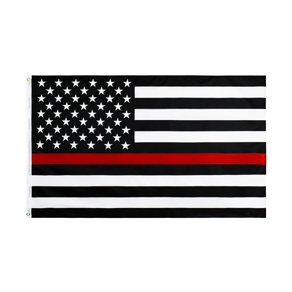 High Quality USA Flag World National Flag Embroidery Design America Banners in Plastic and Nylon Material