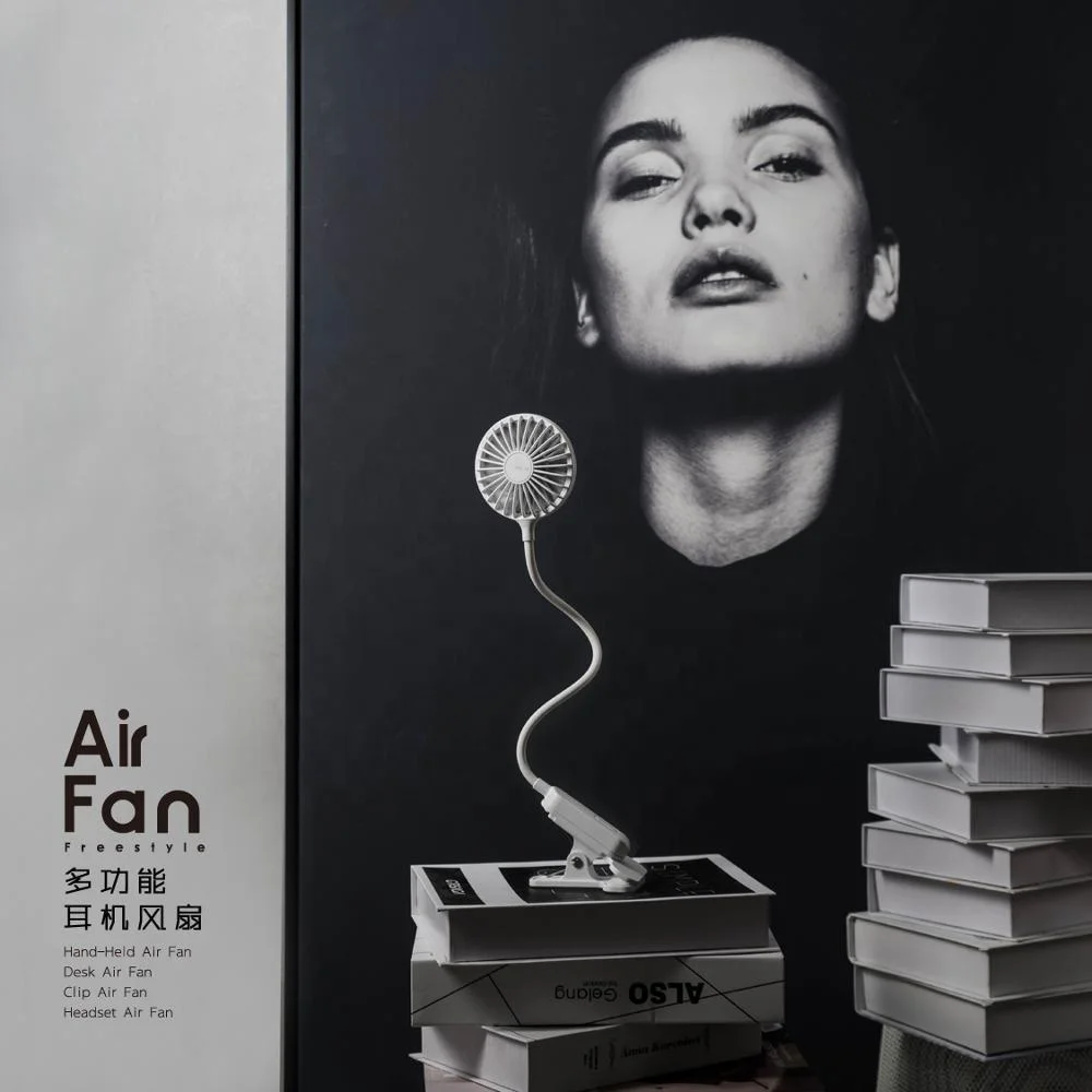 Janpim Brand OEM Portable Hanging Neck Cooling Fan Foldable Package with Multi-function Application For Outdoor Sports