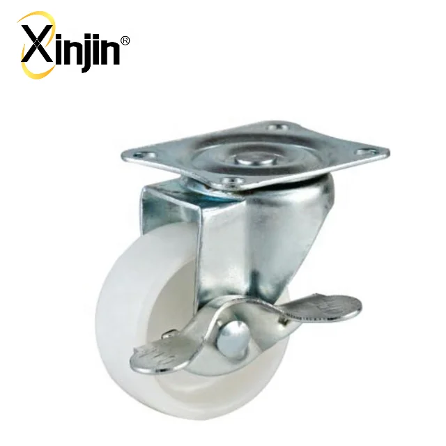 Фиксированные пластиковые нейлоновые ролики для мебели 2,5 дюйма