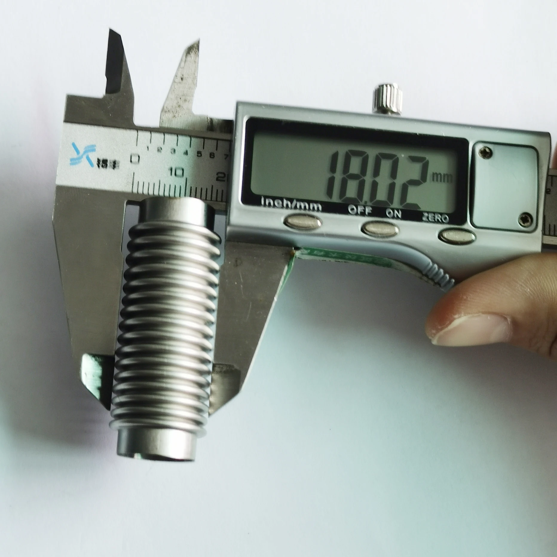 304/316 stainless steel vacuum instrument bellows with dense and multiple corrugations