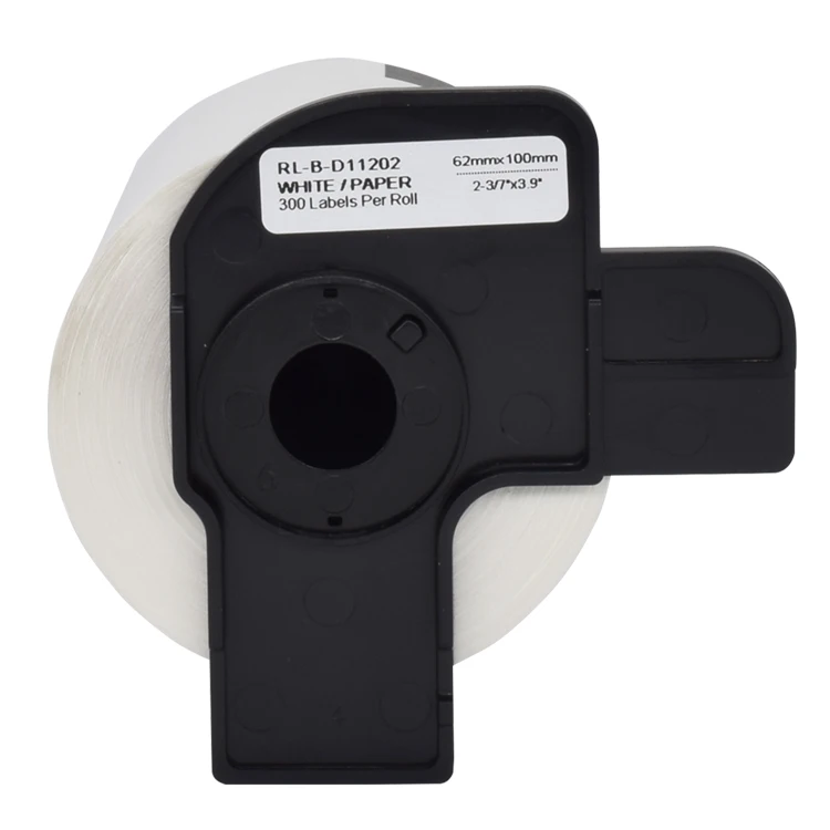 Factory Wholesale Compatible Dk11202 62mm*100mm*300pcs 11202 DK Shipping Labels Compatible DK-11202 Thermal Paper Roll