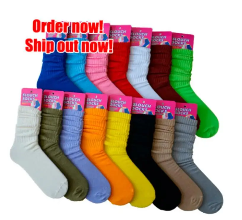 2023 Spring Autumn Cotton Children Breathable Socks Solid Baby Girls Candy Color Slouch Socks School