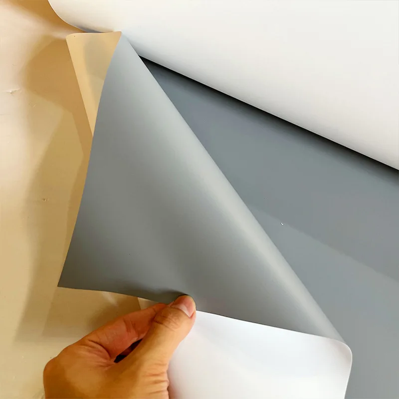 Recyclable Outdoor Advertising 240g Eco-Solvent Grey Back PVC Film F for Poster Materials