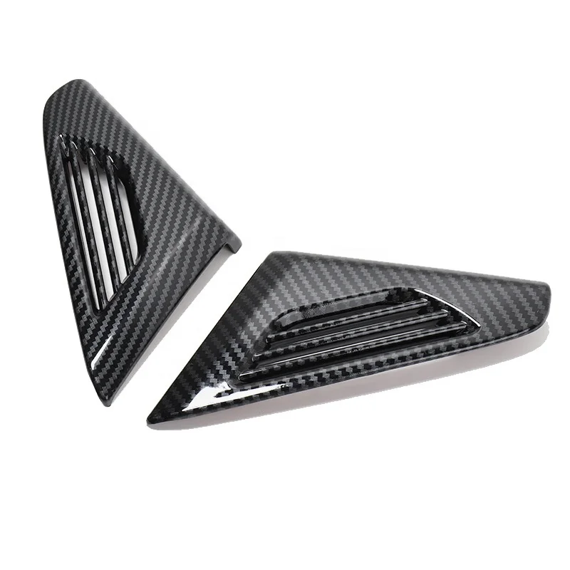 Fit for Tesla model x Instrument panel air outlet decoration ABS carbon fiber Protective cover refitting accessories