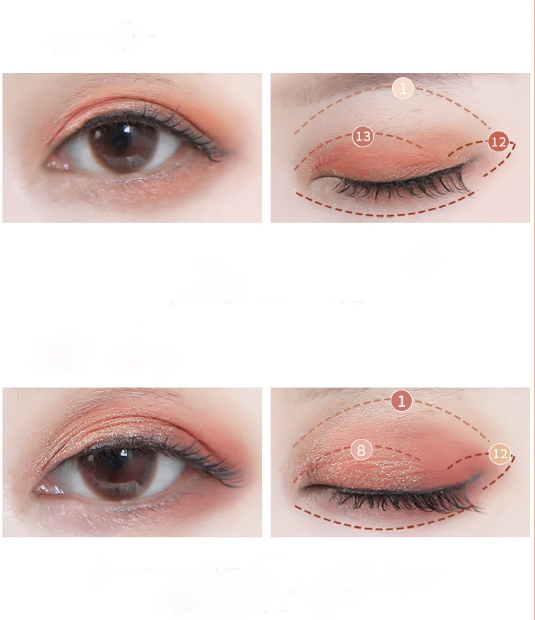 Hot in INS earth color waterproof no fading beginner make-up Mack Andy eye shadow