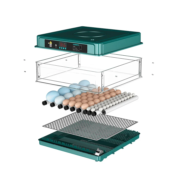 Poultry duck goose quail pigeon bird egg incubator cheap price fully automatic 130 eggs capacity