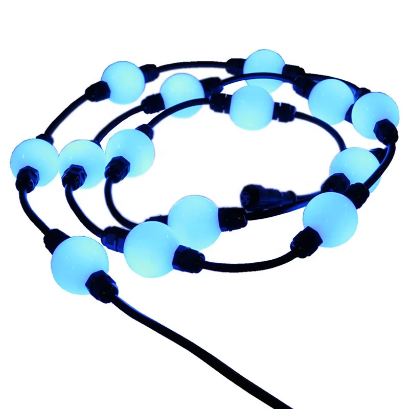 Programmable LED Ball Curtain String Light SMD5050 RGB LED Ball DMX