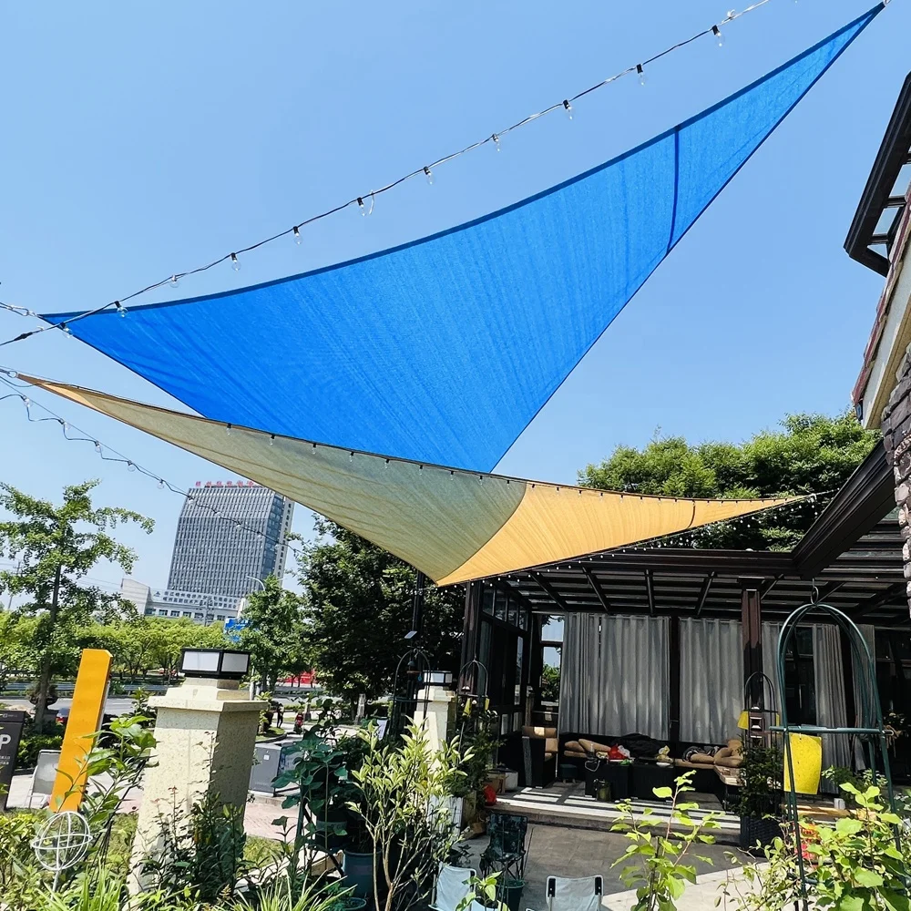 Sanjian Factory Custom Patio Awnings Garden Swimming Pool Beach 100% HDPE Shade Sail