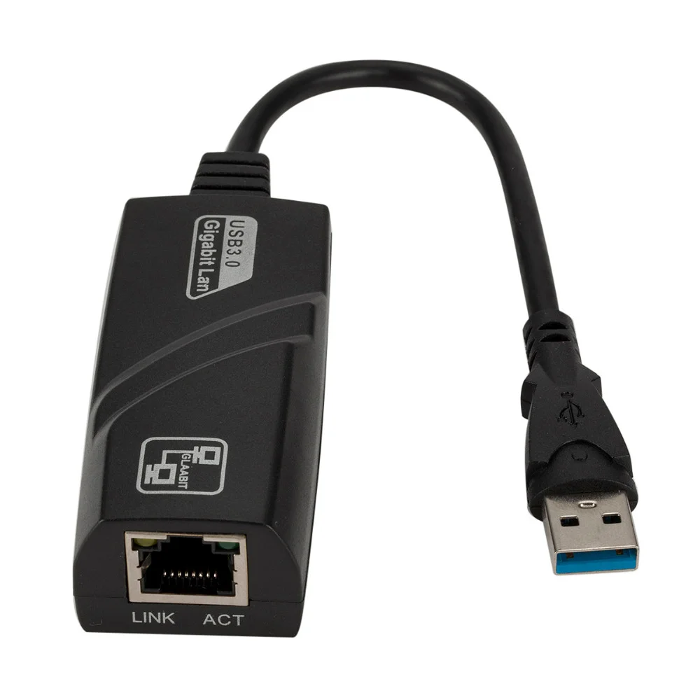 Оптовая продажа USB3.0 сети LAN 10/100/1000 Мбит/с на RJ45 Gigabit для портативного компьютера Usb Ethernet адаптер сетевой карты