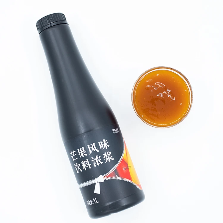 Mango Juice Concentrated Fruit Multi Flavor Drink for Bubble Tea Use Juice Beverage Bottle Packaging