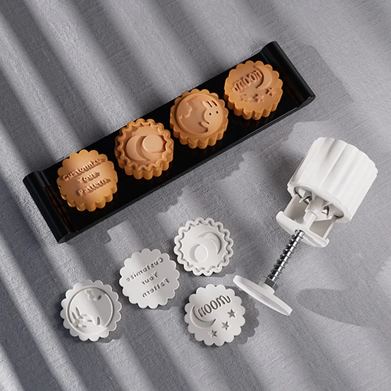 Petal-shaped hand-pressed baking mold customization popular irregular shape bath bomb mold,mooncake mold for making pastry