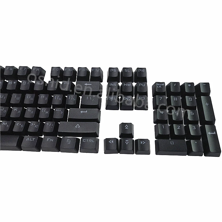 Oshid 104 ключ двойной выстрел колпачки из АБС-пластика с подсветкой Русская раскладка пользовательские для механической