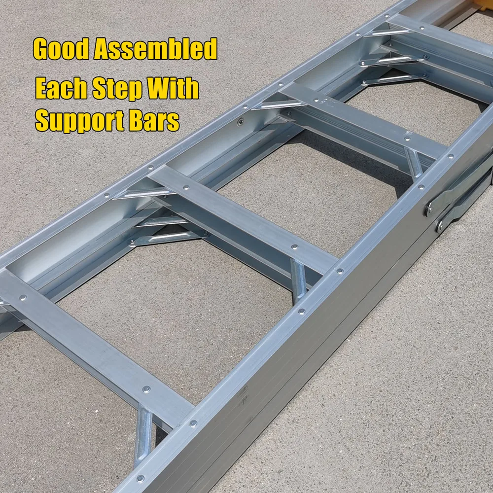 2024 Household Folding Aluminum Step Ladder 3 4 5 6 to 12 Steps Foldable Ladders