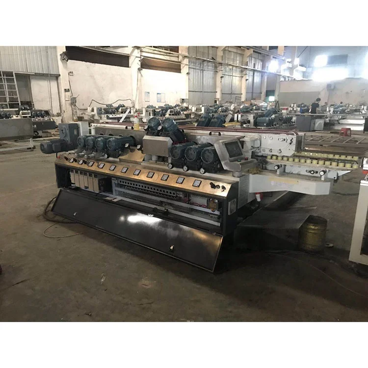Double Edging Glass grinding processing polishing  machine Straight Line Automatic