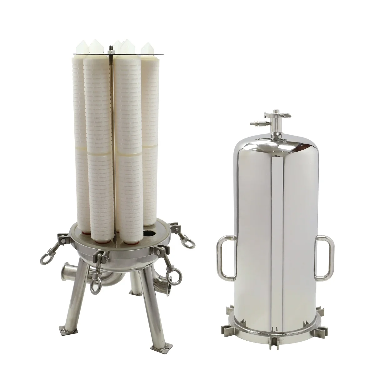 High efficiency AISI 316L liquor gin cherry orange wine lenticular filter cartridge housing machinery