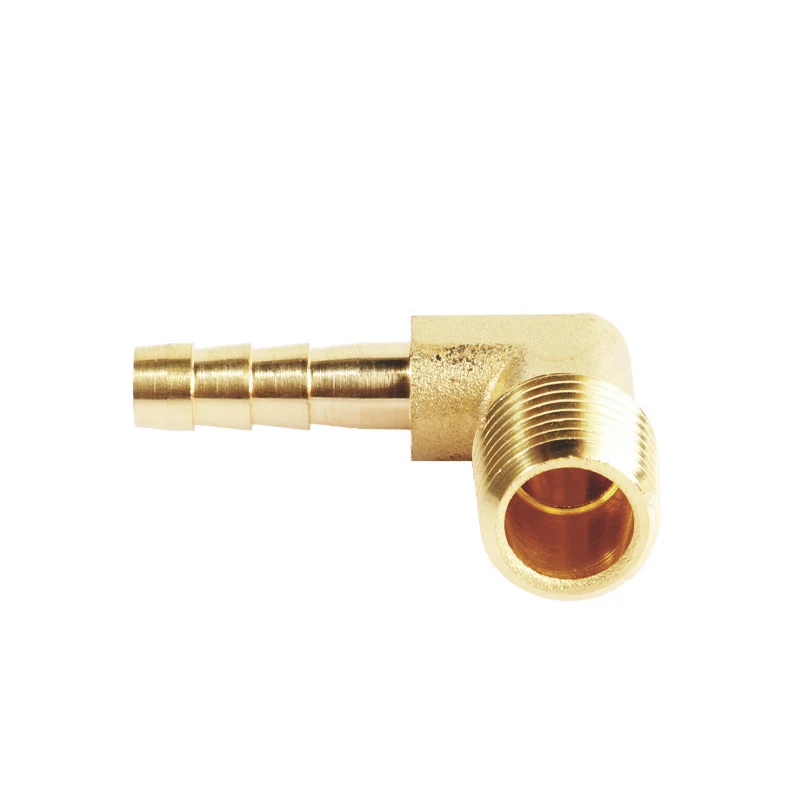 Right angle fittings SAE straight thread brass hose barb 90 elbow to male pipe