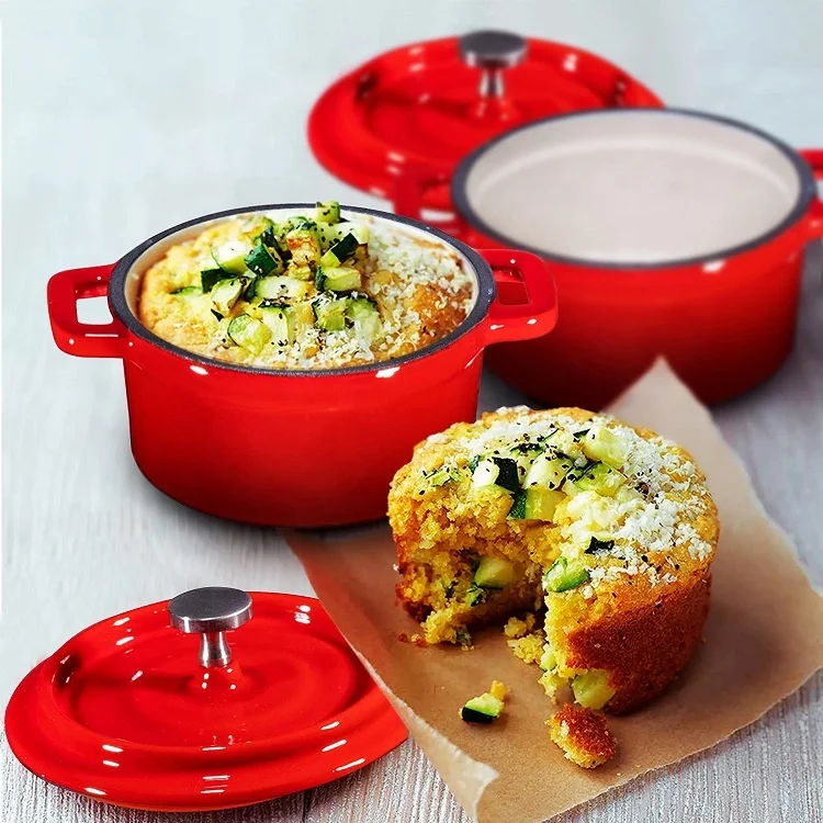 10cm Mini Cookware Chocolate Hot Pot Best Metal Swiss Fondue Set Cast Iron Fondue