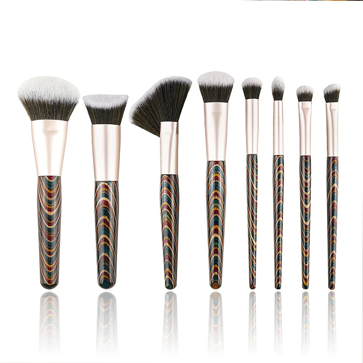 Factory Customized OEM Vegan Synthetic  Hair Made Unique Beauty Make up Accessories Kawaii Basic Makeup Brush Set