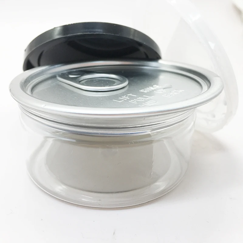 
Airtight Black Cover Aluminum Lids 3.5 g Food Packaging Tins Can Flower Packaging Tin Cans 
