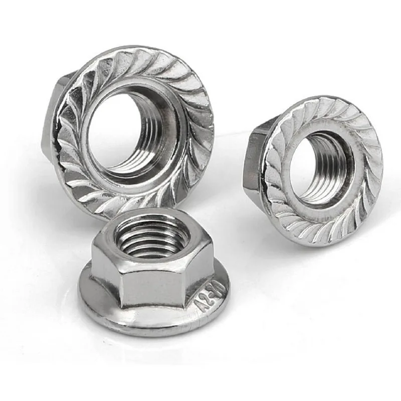 China manufacturer insert flange nut DIN6923 m5 m8 m 10 flange nuts m6 wholesale galvanized hex flange nuts