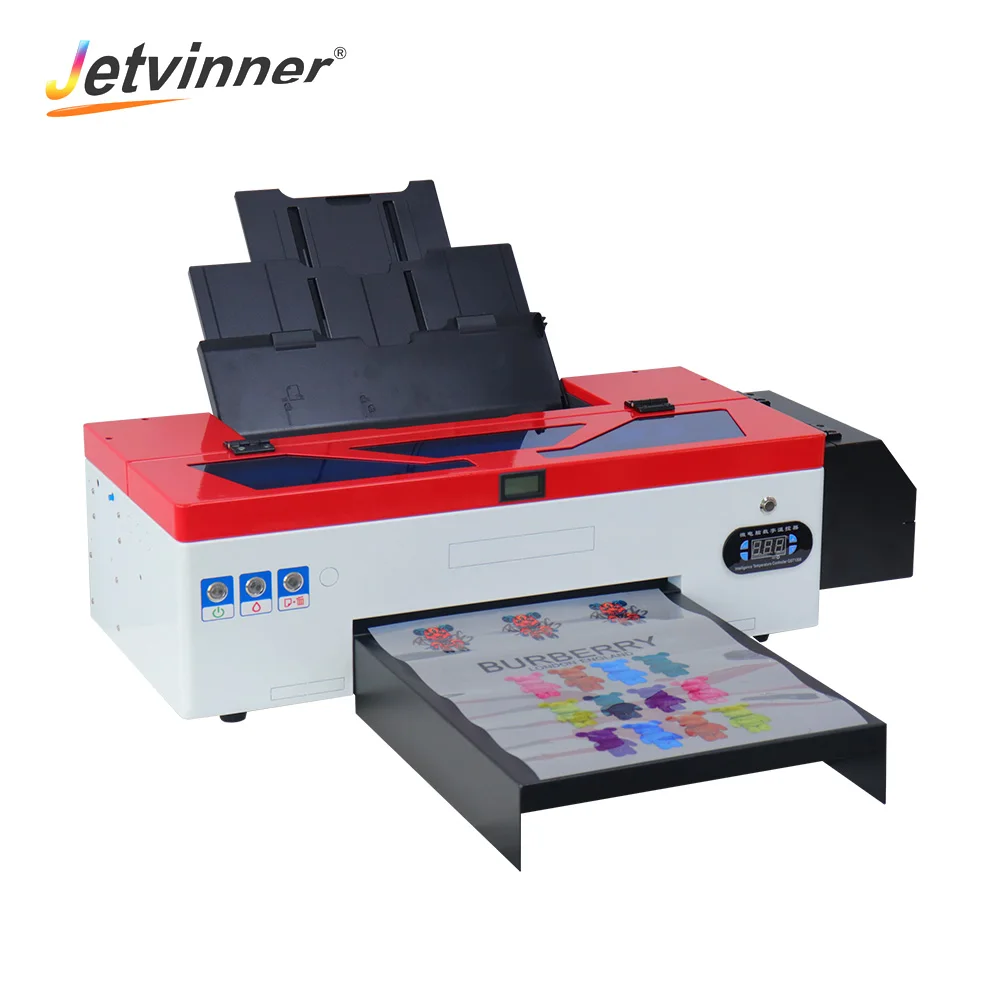 A3 dtf printer with oven dtf ink pet film hot melt powder CMYKW 100ml china supply manufacturer