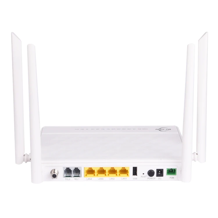 Dual Band gpon wifi router xpon gepon customized ports 5dBi 4 antennas CATV ONU same function as HS8145V HG8546V GEPON XPON ONU