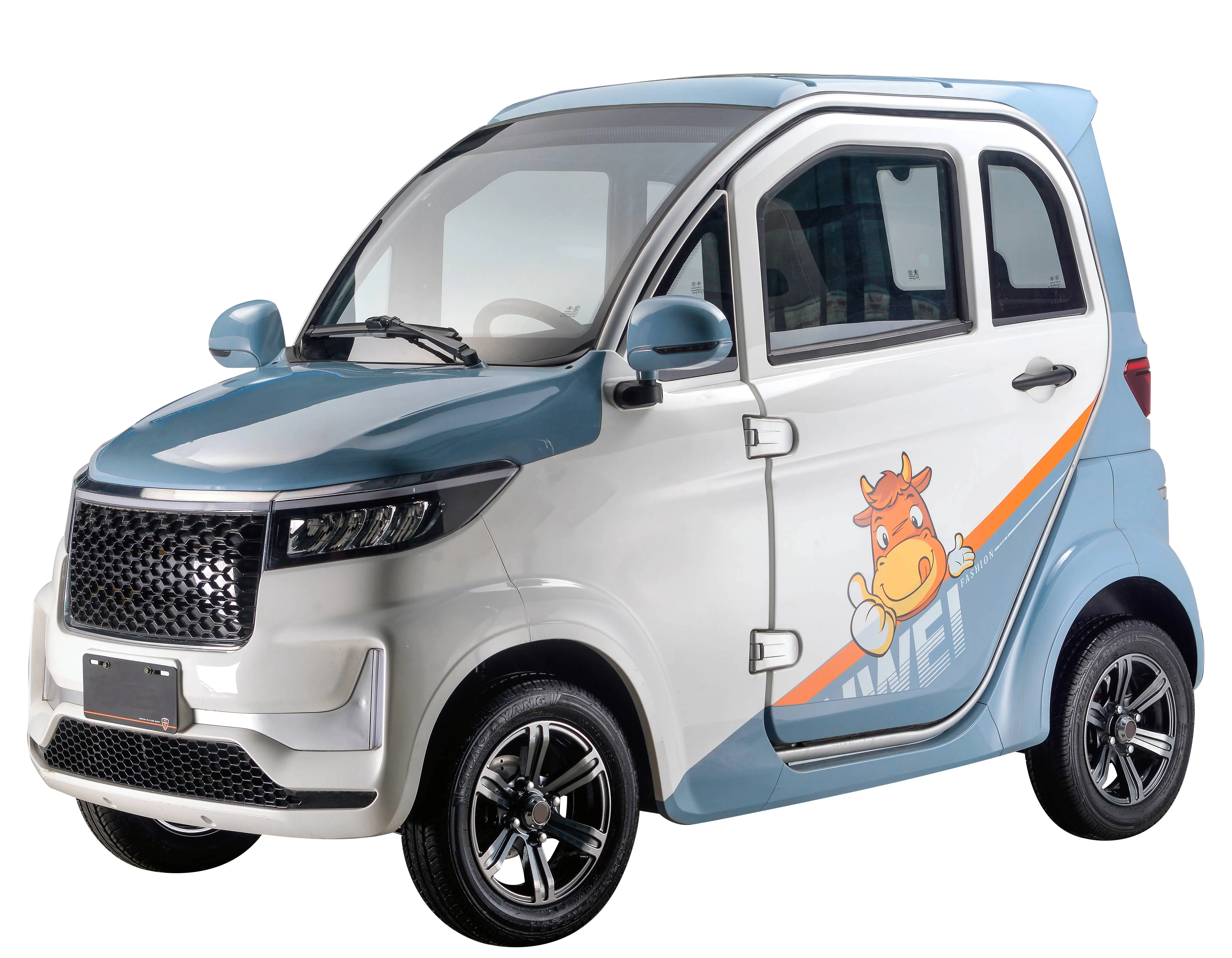 China cheap electric car Mini Van  / Mini Mobility Cabin  4 Wheel 2 Seater Electric Closed Cabin Car