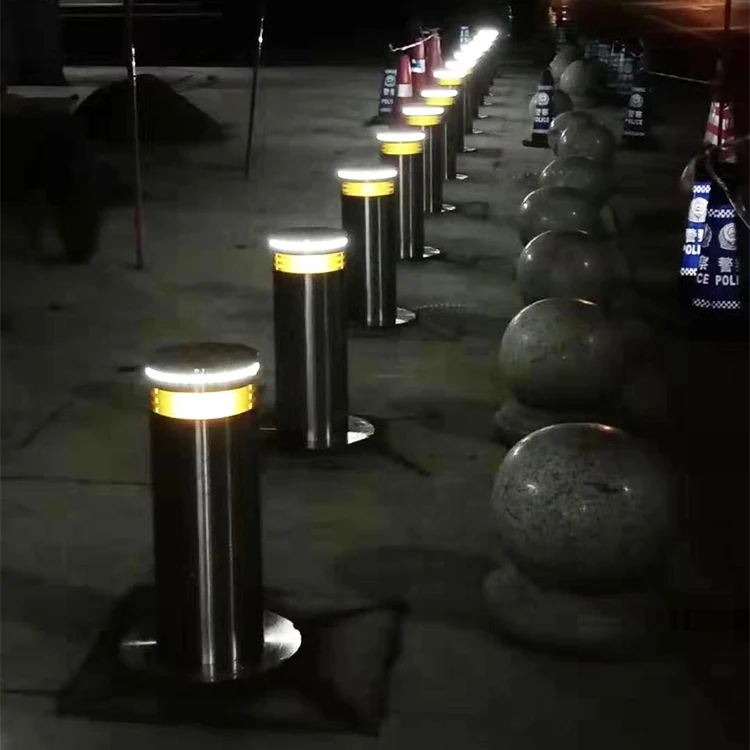High Anti-Crash Level Hydraulic Bollard Fast Speed Automatic Bollard Barrier Prevent Vehicle With Emergency Button