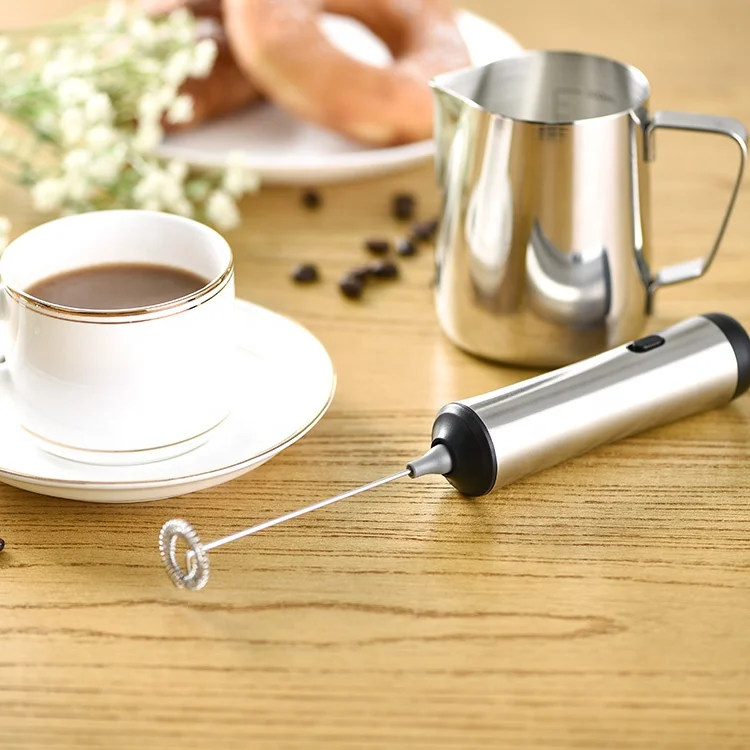 Горячая продажа ручной автоматический аккумулятор из нержавеющей стали для взбивания молока