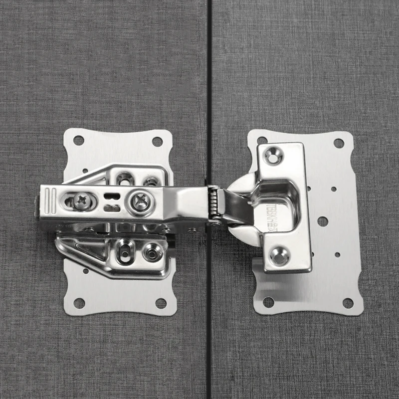 High Quality Furniture Hardware Easy installation Stainless Steel Cabinet Hinge Repair Plate With Screws