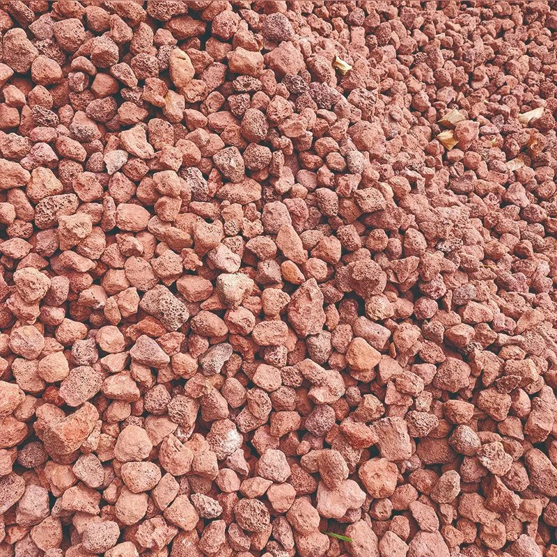 Natural Stone Wholesale Price Red And Black Volcanic Basalt Lava Rock For Landscaping Garden Decoration