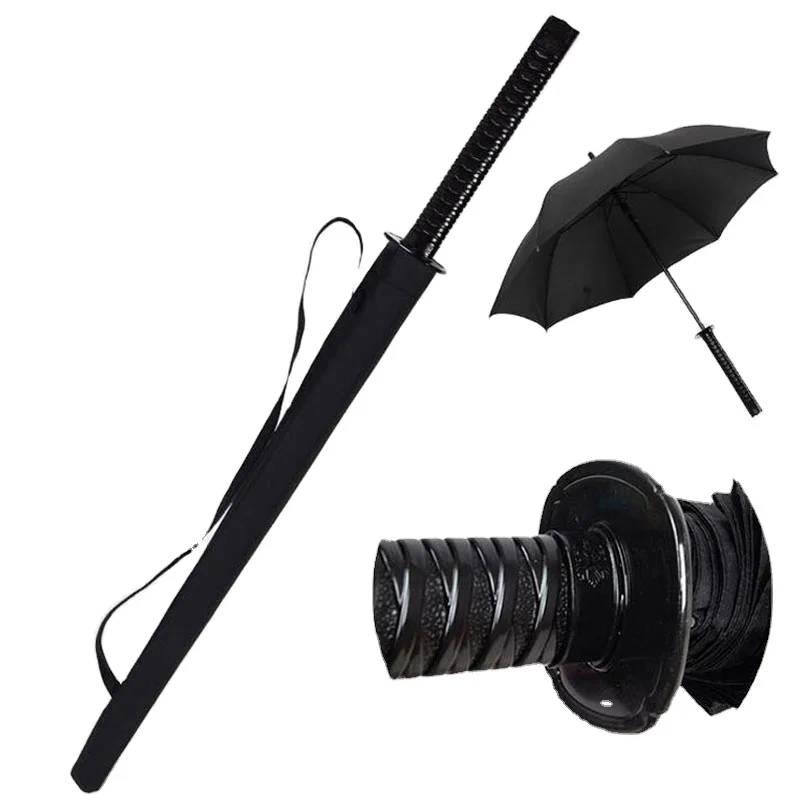 Straight Pole Sword Umbrella personalized creative sunscreen UV sun umbrella katana umbrella